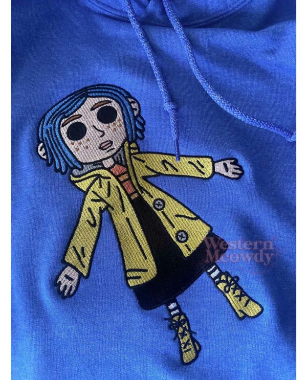 Coraline Button Eyes Embroidered Sweatshirt