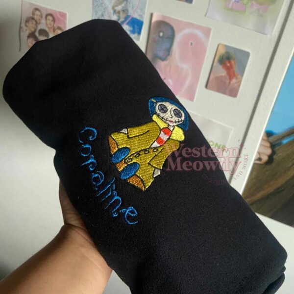 Coraline Ver5 Embroidered Sweatshirt