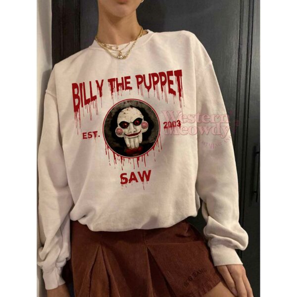 Billy The Puppet Saw Est 2003 Halloween Killer Shirt