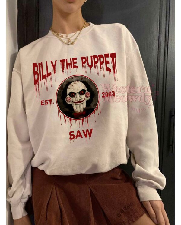 Billy The Puppet Saw Est 2003 Halloween Killer Shirt