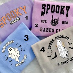 Spooky Ghost Halloween Sweatshirt Spooky Ghost Halloween Sweatshirt