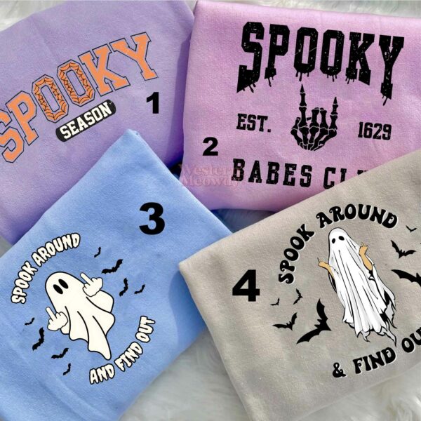 Spooky Ghost Halloween Sweatshirt