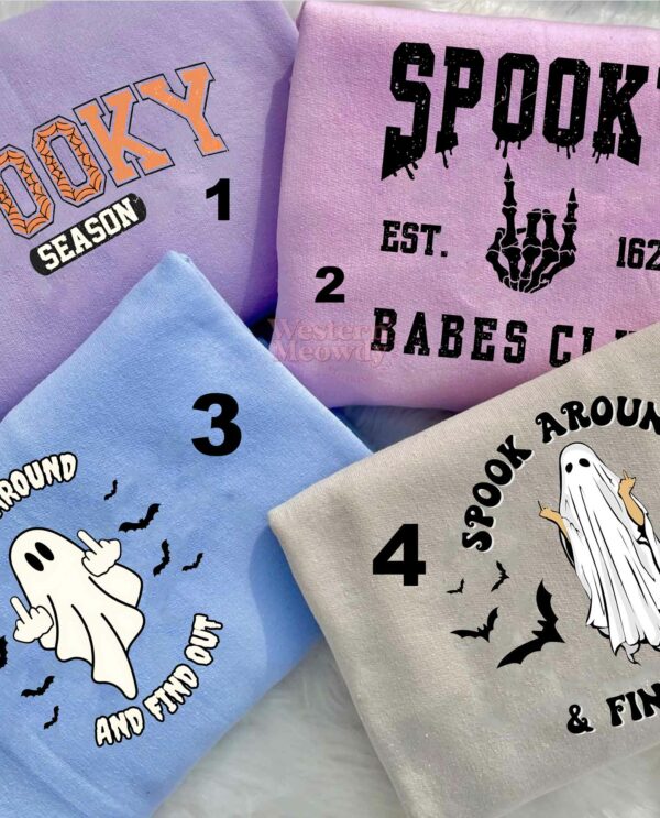 Spooky Ghost Halloween Sweatshirt