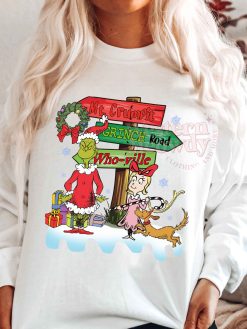 Mt Crumpit Grinch Road Whoville Christmas Sweatshirt