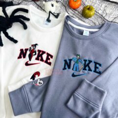 Joker And Harley Quinn Couple Ver3 Embroidered Sweatshirt