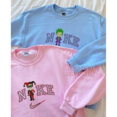 Joker And Harley Quinn Couple Ver2 Embroidered Sweatshirt