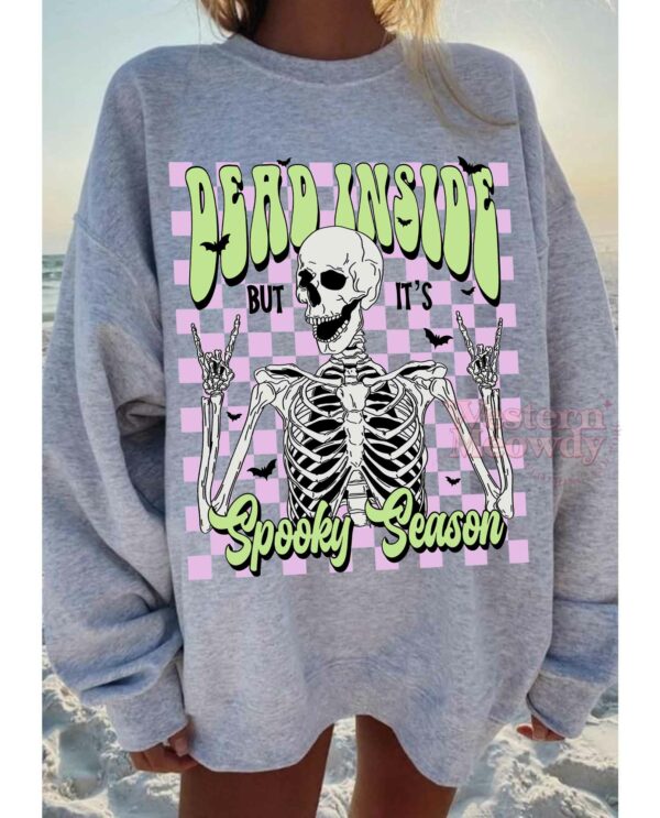 Dead Inside Spooky Season Halloween Shirt