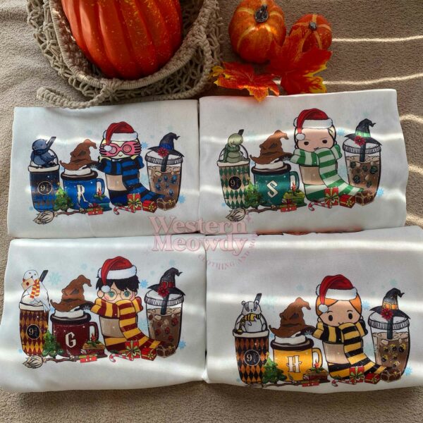 Harry Potter Coffee Cups Merry Christmas Sweatshirt