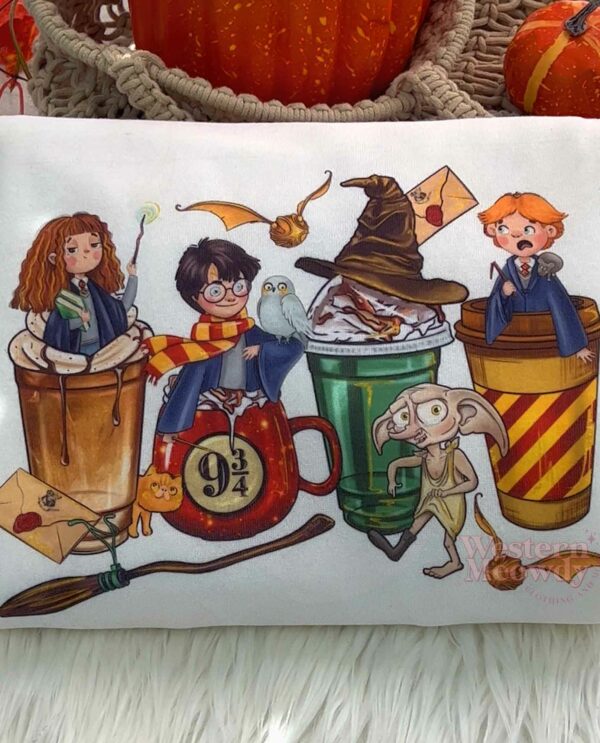 Hogwarts Coffee Cups and Dobby Harry Potter Sweatshirt