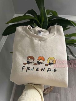 Harry Potter Ron Hermione Friends Embroidered Sweatshirt
