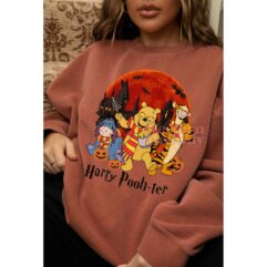 Harry Potter Winnie The Pooh Halloween Sweatshirt Harry Potter Winnie The Pooh Halloween Sweatshirt