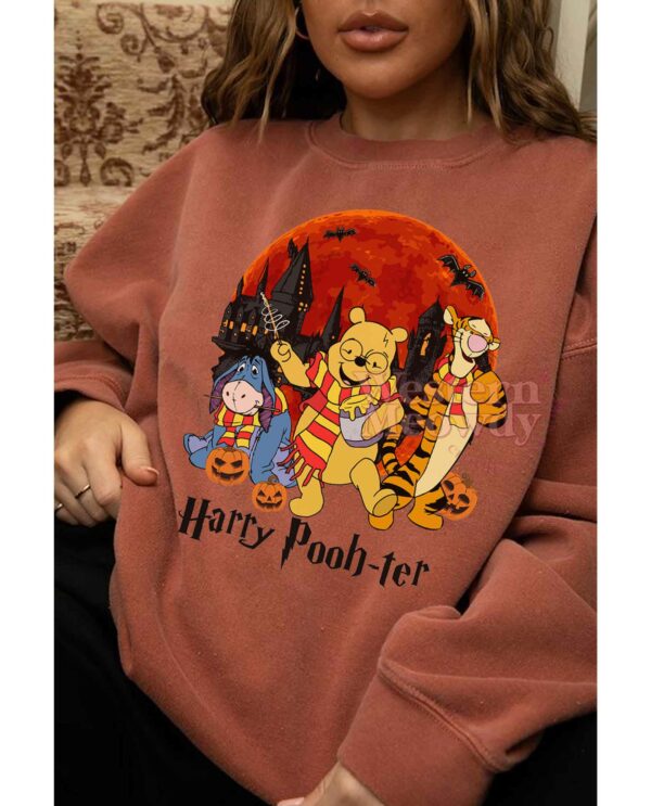 Harry Potter Winnie The Pooh Halloween Sweatshirt Harry Potter Winnie The Pooh Halloween Sweatshirt