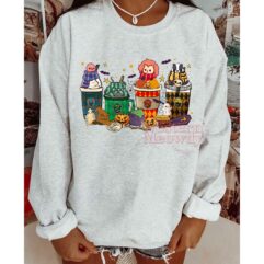 Harry Potter Animals Coffee Cups Halloween Sweatshirt