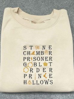 Harry Potter Words Embroidered Sweatshirt
