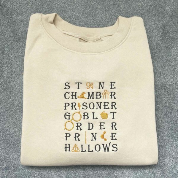Harry Potter Words Embroidered Sweatshirt