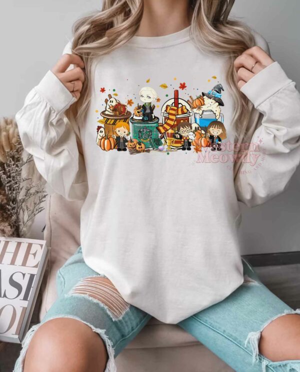 Harry Potter Characters Coffee Cups Sweatshirt