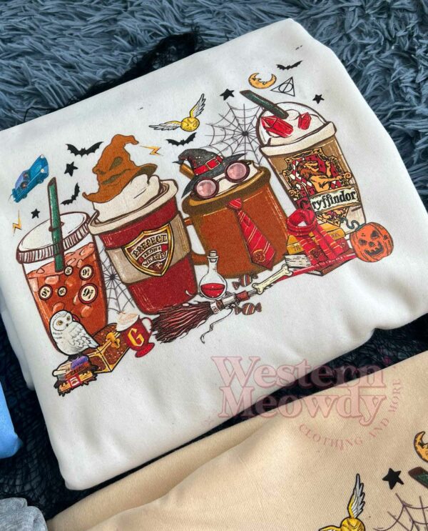 Gryffindor Hufflepuff Ravenclaw Slytherin House Coffee Cups Sweatshirt