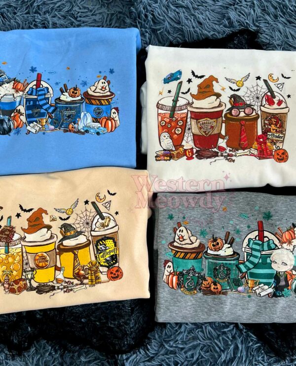 Gryffindor Hufflepuff Ravenclaw Slytherin House Coffee Cups Sweatshirt