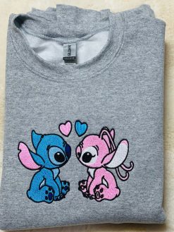 Stitch And Angel Couple Sweatshirt ver6