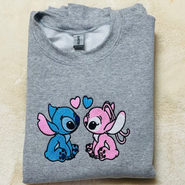 Stitch And Angel Couple Sweatshirt ver6