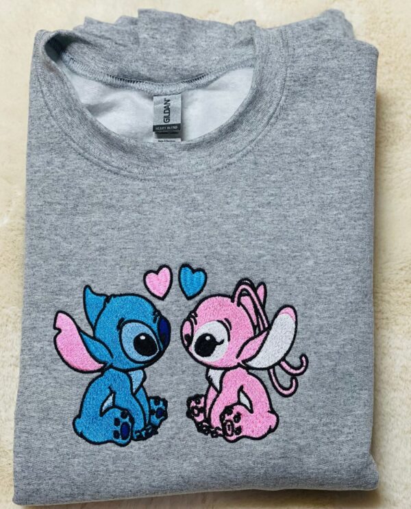 Stitch And Angel Couple Sweatshirt ver6