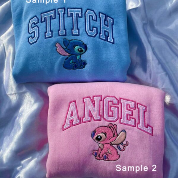 Stitch And Angel Couple Sweatshirt ver4