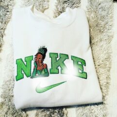 Tiana Princess The Frog Prince Naveen Embroidered Sweatshirt