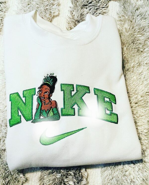 Tiana Princess The Frog Prince Naveen Embroidered Sweatshirt