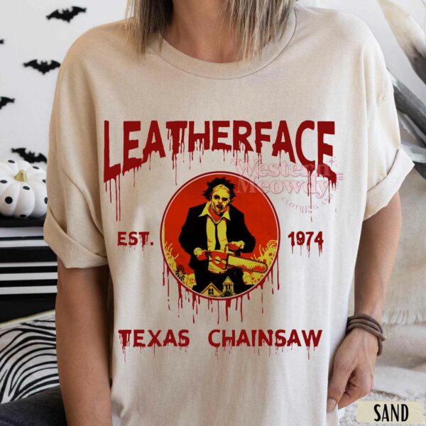 LeatherFace Texas Chainsaw Est 1974 Halloween Killer Sweatshirt
