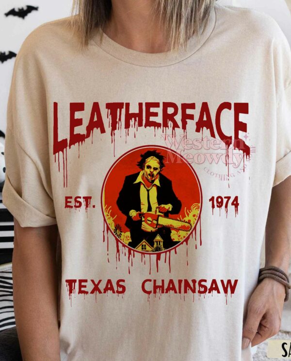 LeatherFace Texas Chainsaw Est 1974 Halloween Killer Sweatshirt