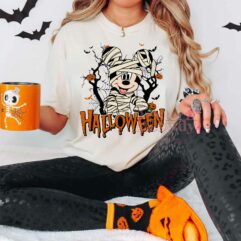 Disney Mickey Mouse Ghost Halloween Shirt