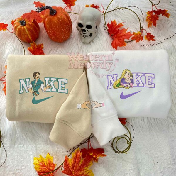 Rapunzel & Flynn ver3 Couple Embroidered Sweatshirt