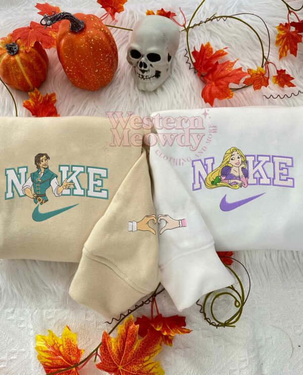 Rapunzel & Flynn ver3 Couple Embroidered Sweatshirt