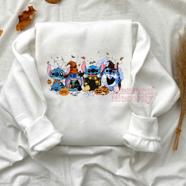 Harry Potter Stitch Coffee Cups Halloween Sweatshirt