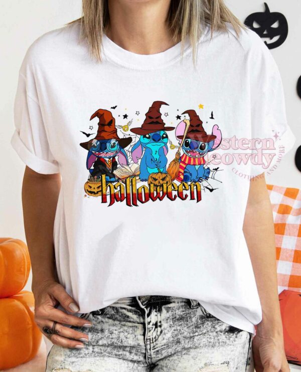 Harry Potter Ron Hermione Stitch Halloween Sweatshirt