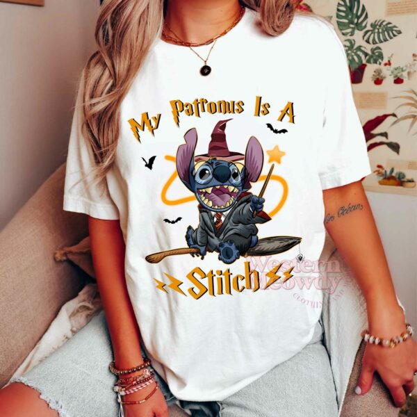 Harry Potter My Patronus Is A Stitch Halloween Sweatshirt