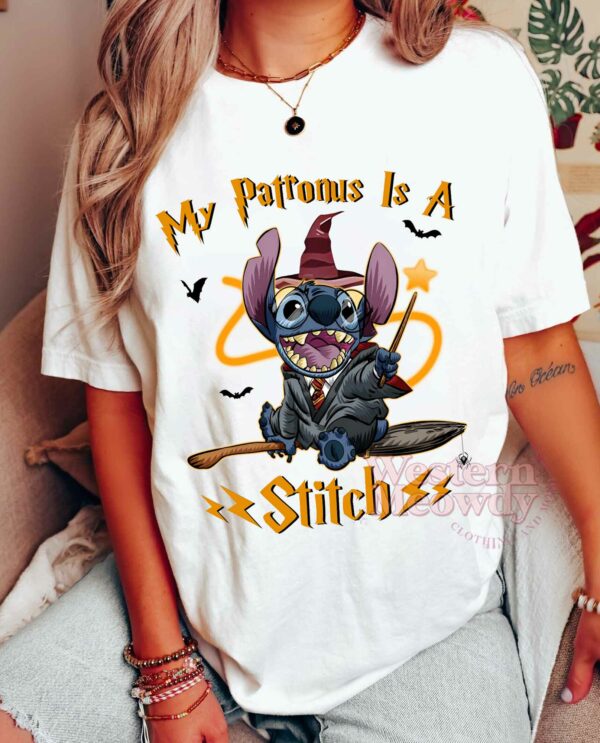 Harry Potter My Patronus Is A Stitch Halloween Sweatshirt