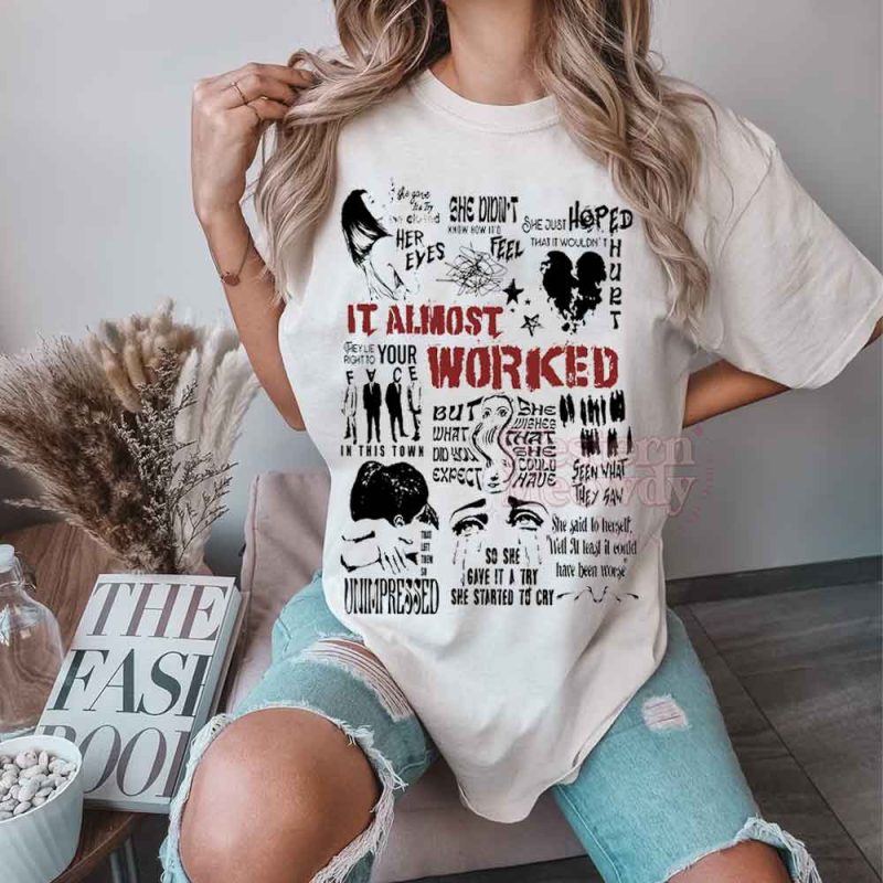 TV Girl It Almost Worked Lyric Shirt - Western Meowdy