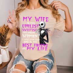 Jack Skeleton Love Wife Halloween Shirt
