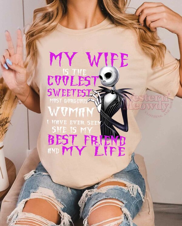 Jack Skeleton Love Wife Halloween Shirt