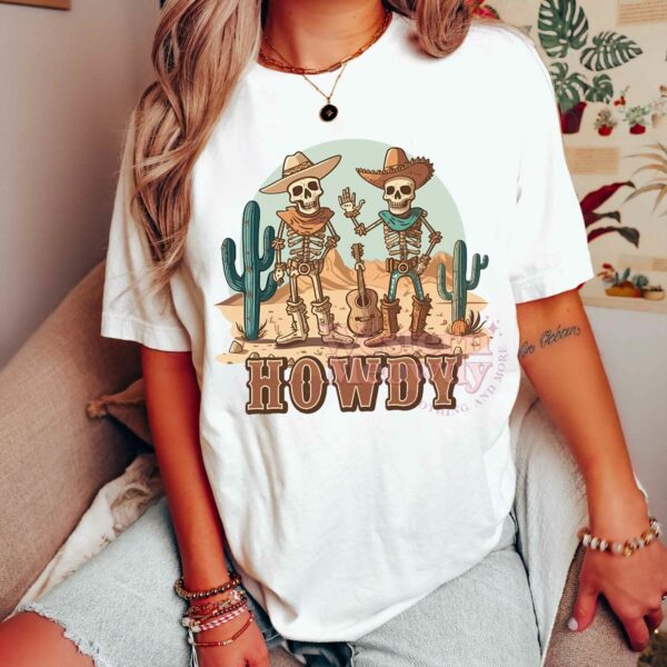 Howdy Skeleton Halloween Shirt