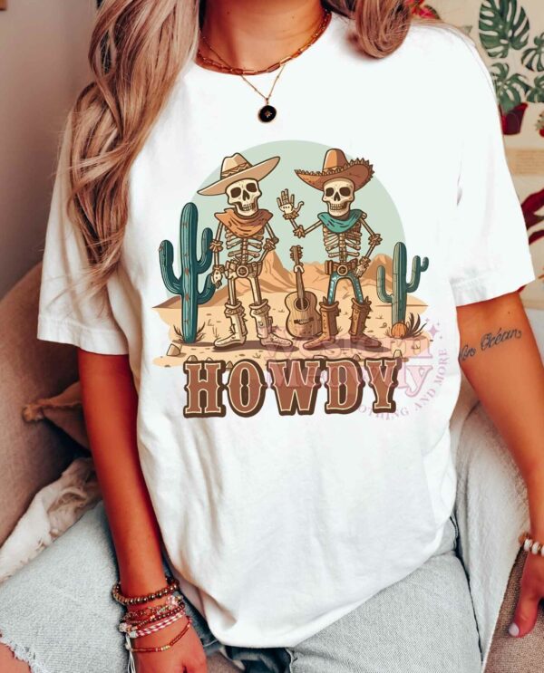 Howdy Skeleton Halloween Shirt