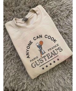 Remy Ratatouille Gusteau’s Anyone can cook Embroidered Sweatshirt