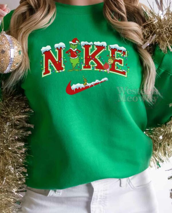 Grinch Snowman Christmas Sweatshirt
