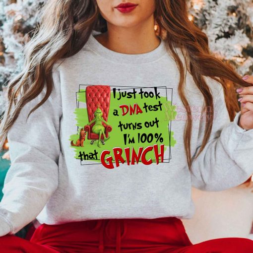 100% Grinch DNA Christmas Sweatshirt