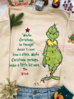 Funny Grinch Christmas Tree Sweatshirt