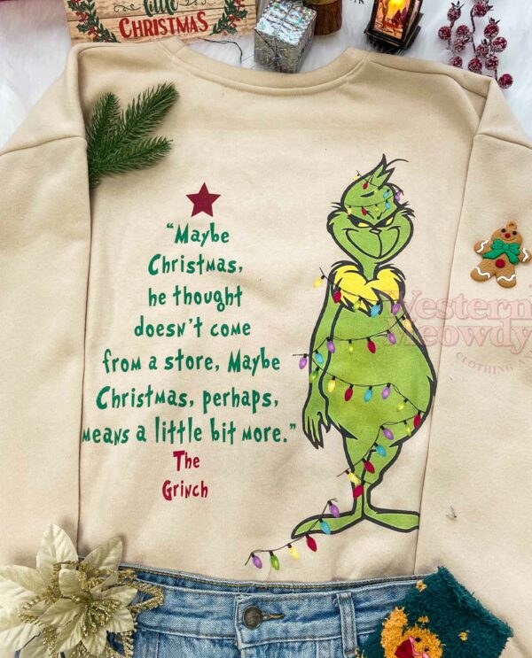 Funny Grinch Christmas Tree Sweatshirt