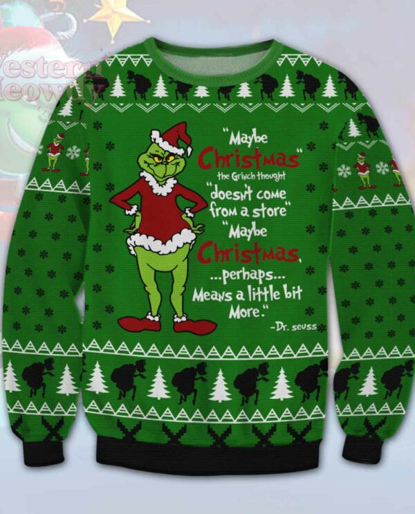 Grinch Dr. Seuss Ugly Sweatshirt