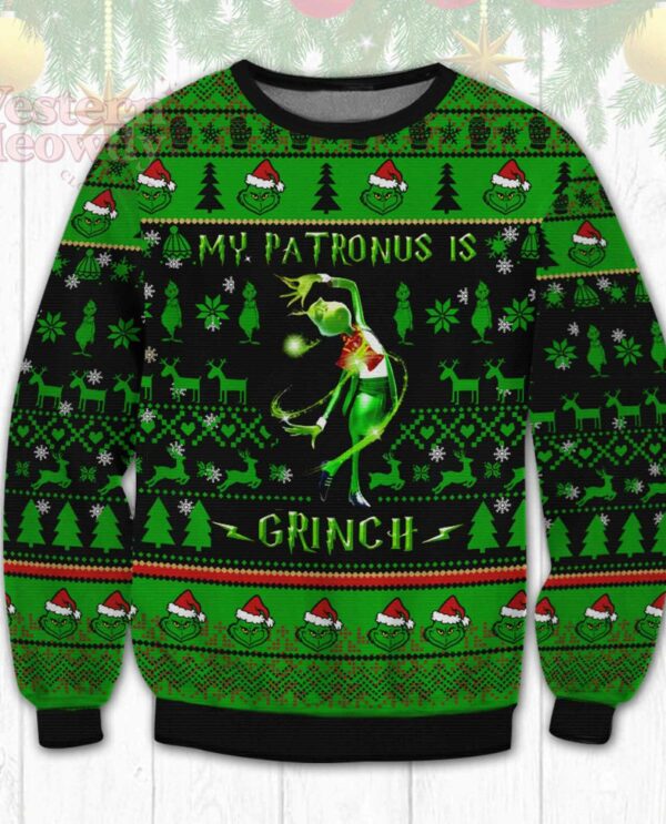 Grinch Patronus Ugly Sweatshirt