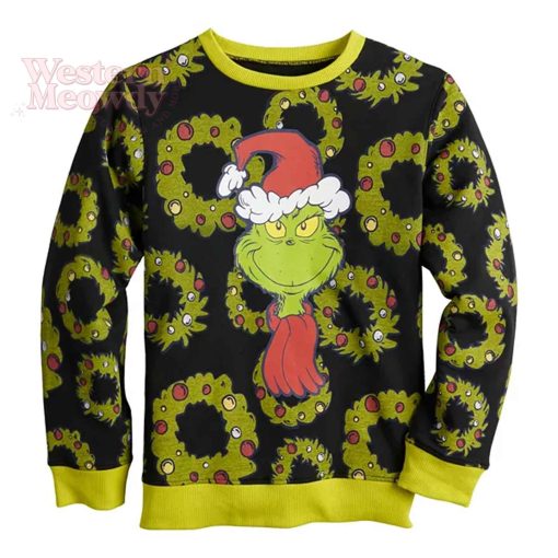 The Grinch Face Ugly Christmas Sweatshirt